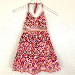 Bonnie Jean Pink and Orange Boho Dress